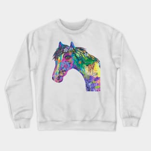 Horse bluebell Crewneck Sweatshirt